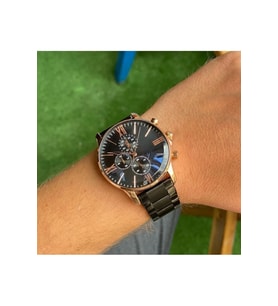 erkek  Çelik kasa analog Kol Saati