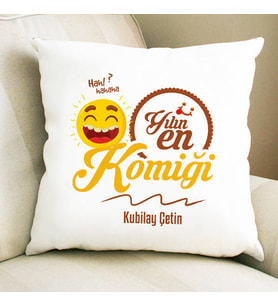 Kişiye Özel Yılın En Komiği İsme Özel Yastık