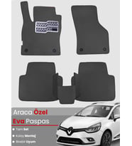 Renault Clio 4 Station Wagon (2012-2019) Uyumlu EVA Paspas Tam Set – Birebir Uyum,Araca Özel Tasarım