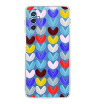 PrintiFy Samsung Galaxy M52 ile Uyumlu Water Color 1  Kamera Korumalı Şeffaf  Kılıf