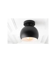 S Retro Siyah Küre Tavan Avize Plofonyer 20 Cm En