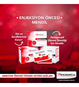 Alkollü Swab Mendil 100'lü 5 Kutu