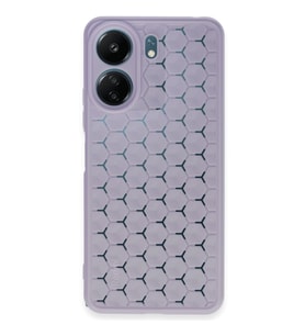 Xiaomi Redmi 13c Kılıf Petek Silikon Kapak - Lila