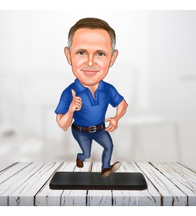 Kişiye Özel Karikatür Biblo KOŞAN ADAM