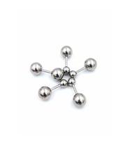 Renkli Taşlı Çelik 5 Adet Kaş Tragus Piercing