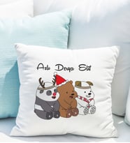 Wee Bears Kafadar Ayılar Tasarımlı Yastık Kişiye Özel