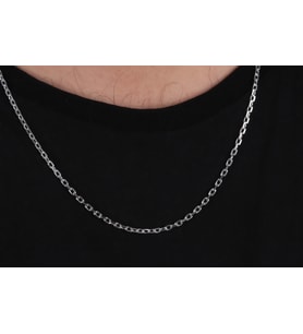 Glorria Gümüş 3mm Anchor Zincir Kolye