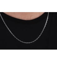Glorria Gümüş 3mm Anchor Zincir Kolye
