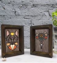 Bk Gift Dekoratif 2'li Doğal Masif Ahşap Çerçeve 15x20cm-72 (Beyaz)