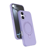 iPhone 16 Plus Regal Magsafe Standlı Kapak - Lila