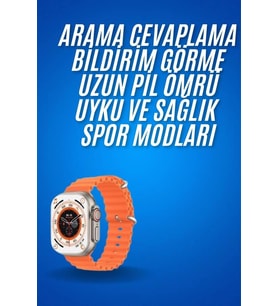 Ultra Akıllı Saat 49 Mm Çift Kordonlu Arama Cevaplama Bluetooth Bağlantılı