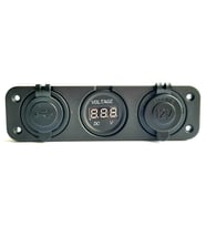 Marin 12V Çakmak Soketi + USB + Voltmetre 3'lü Set (STD)