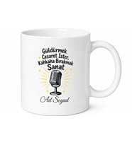 Stand Up Komedyeni Kahkaha Tufanı Sahne Önü Mikrofon Esprili Kupa Bardak Hediye