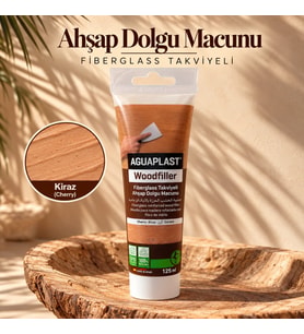 Ahşap Tamir Macunu KİRAZ Parke Mobilya Masa Dolgu Çatlak Çizik Giderici Fiberglas 125 ML