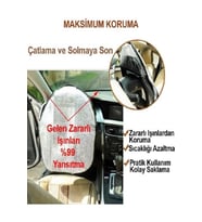 Oto Direksiyon Güneşliği Araç Araba Direksiyon Kılıfı Koruma Örtüsü Güneşlik Gölgelik