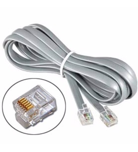 RJ12 6 lı Santral Telefon Kablosu 10 metre