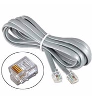 RJ12 6 lı Santral Telefon Kablosu 10 metre