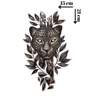 Geçici Leopar Figürlü Dövme Tattoo