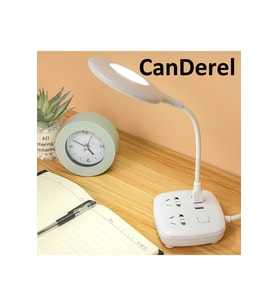 Esnek USB Masa Lambası, Led Işık, Kitap Okuma Aydınlatması, 30 cm (Krem)