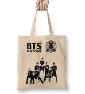 Bts Bangtan Boys Bez Çanta Uzun Saplı