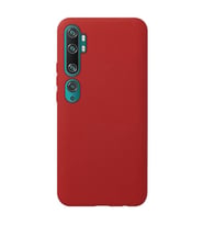 Mi Note 10 ile Uyumlu Cappy Silikon Kılıf Bordo