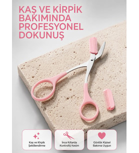 Taşınabilir Kaş Ve Kirpik Düzenleme Makası - Ergonomik Tasarım Yeni Nesil