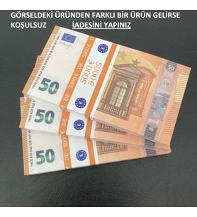 300 ADET 50 EURO GEÇERSİZ EĞLENCE OYUN ŞAKA  DÜĞÜN PARASI