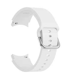 Microsonic Samsung Galaxy Watch 4 Classic 46mm Kordon Solid Silicone Band Beyaz
