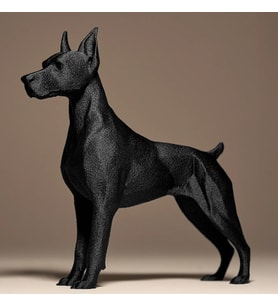 doberman köpek biblo dekor hediyelik 12 x 6 x 11. 5 cm