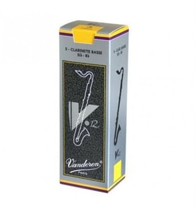 Vandoren Cr6235 V12 Bas Klarnet Kamışı No: 3.5 (profesyonel) - 5'li Kutu  Yüksek Direnç, Odaklanmış Alt Frekanslar, Tutarlı Malzeme Ve Uzun Ömürlü Kullanım  Uyum: Tüm Standart Bas Klarnet Bekleri