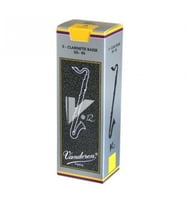 Vandoren Cr6235 V12 Bas Klarnet Kamışı No: 3.5 (profesyonel) - 5'li Kutu  Yüksek Direnç, Odaklanmış Alt Frekanslar, Tutarlı Malzeme Ve Uzun Ömürlü Kullanım  Uyum: Tüm Standart Bas Klarnet Bekleri