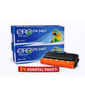 Brother TN-3487 Muadil Toner - 2'li Avantaj Paket