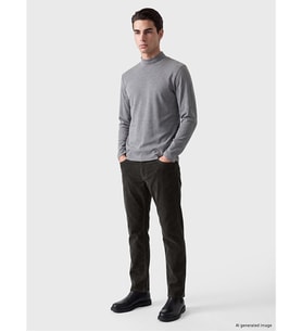 LCWAIKIKI Classic Haki Regular Fit Kadife Erkek Chino Pantolon