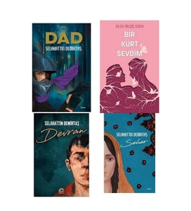 Selahattin Demirtaş Kitap Seti - Dad - Bir Kürt Sevdim - Seher - Devran - Dilek Bilgiç Esen (Krem)
