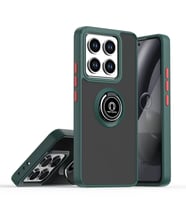 Xiaomi Mi 14t Pro Kılıf Montreal Yüzüklü Silikon Kapak - Yeşil