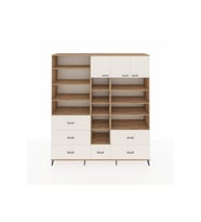 Hyperion Dolap 17 Raflı 6 Çekmeceli 3 Kapaklı 220x44x243 Çam-Aytaşı/Aytaşı