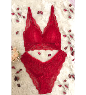 Dolgulu Kadın Bralet 2 Li Takım
