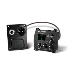 Joyo JE-52 Fishman Bağlama 3 Band Ekolayzer + Tuner  Kompakt Tasarım ve Düşük Pil Tüketimi Sahne Performansı İçin İdeal Ton Kontrolü