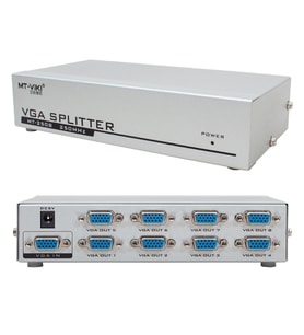 Powermaster 8 Port VGA Çoğaltıcı 250 Mhz Splitter Vga Görüntü Çoklayıcı