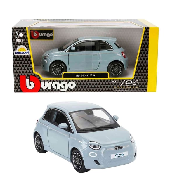 1:24 Fiat 500E 2023 Model Araba – Açılabilir Kapılı, Gerçekçi Mini