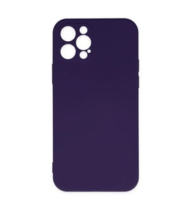 İphone 12 Kılıf Nano İçi Kadife - Mor