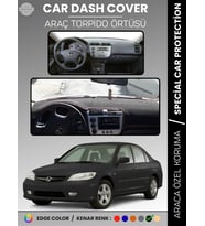 HONDA CIVIC VTEC2 (2003-2005) Torpido Örtüsü Torpido Koruma Tam Uyum Çatlamayı Önler Kolay Montaj