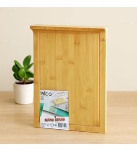 Bambu Kesme Tahtası 25x35 cm (Kanallı, Kenar Destekli)