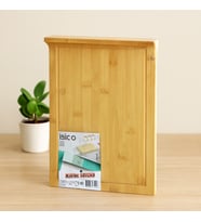 Bambu Kesme Tahtası 25x35 cm (Kanallı, Kenar Destekli)
