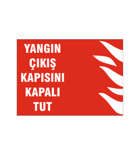 Yanıcı ve patlayıcı maddeleri yan yana koymak yasak, isg uyarı levhası