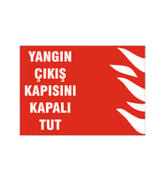 Yanıcı ve patlayıcı maddeleri yan yana koymak yasak, isg uyarı levhası