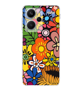 PrintiFy Xiaomi Redmi Note 13 Pro 4G ile Uyumlu Retro Color 2  Kamera Korumalı Şeffaf  Kılıf