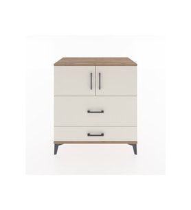 Hyperion Şifonyer 2 Raflı 2 Çekmeceli 2 Kapaklı 88x44x96 Çam-Aytaşı