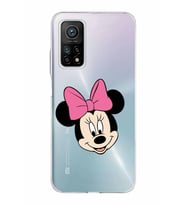 Xiaomi Mi 10 T Pro Uyumlu Kapak Minnie Mouse Tasarımlı Şeffaf Silikon Kılıf
