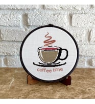 Seretamin Handmade Kahve Köşesi Kanaviçe Nakışlı Duvar Süsü